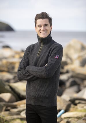 Viking Villmark Ullgenser m/glidelås - Koksgrå/oliven Voksen