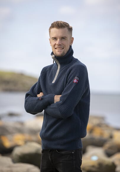 Viking Villmark Ullgenser m/glidelås Marine/grå - Voksen