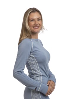 Springeren Trøye - Blå m/sideprint Dame