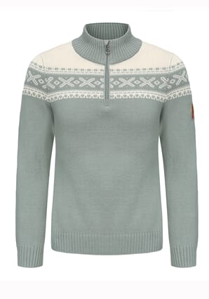 Strikka genser m/mønster - damemodell